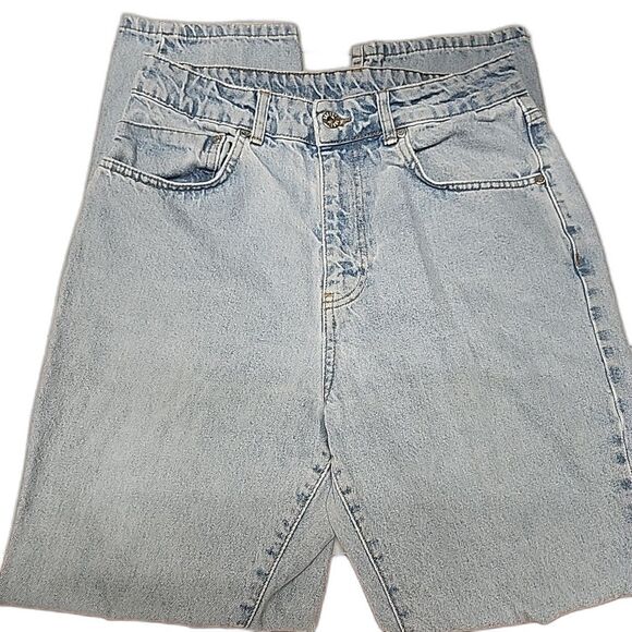 RAGGED PRIEST Rook Dad Wide Straight Leg High Rise Women's Jeans Size 30 - Picture 1 of 14